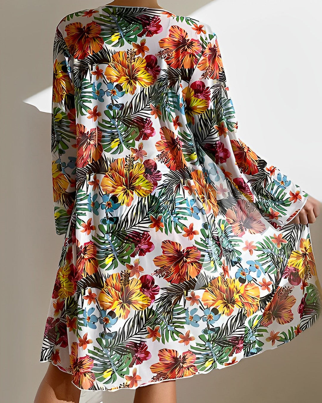 Stilla | Tropica Print Bikin Sæt Med Cover up