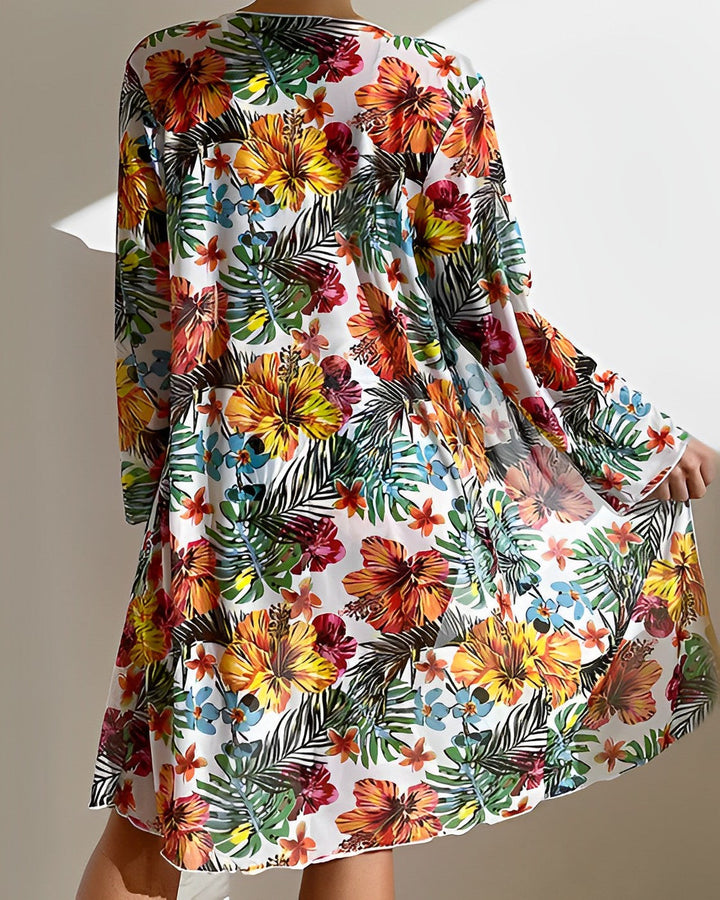 Stilla | Tropica Print Bikin Sæt Med Cover up