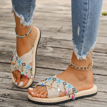 Stilla | Flettede Crisscross Sandaler Til Kvinder