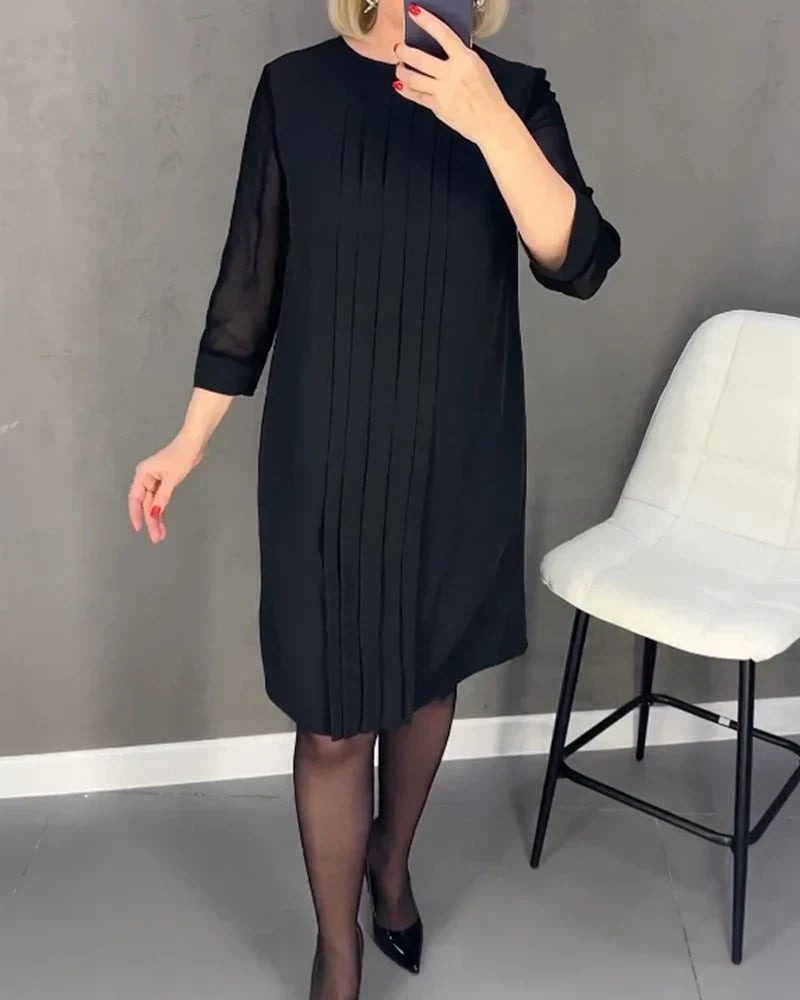 Stilla | Kjole i plissert jersey