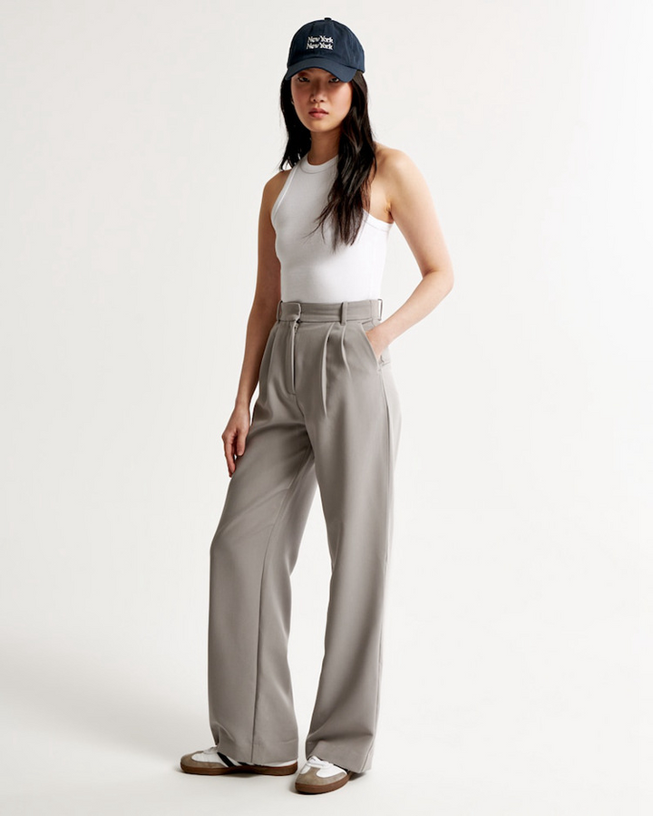 Stilla | Afslappet Højtaljede Brede Benbukser Til Kvinder