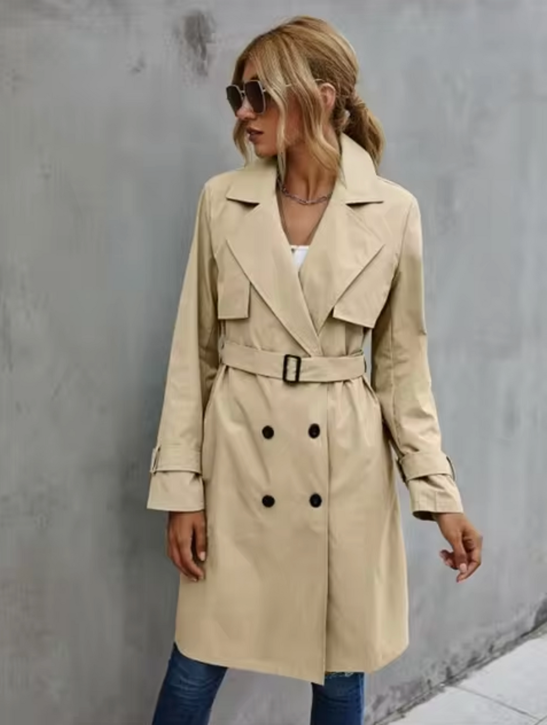 Stilla | Lang Casual Trenchcoat