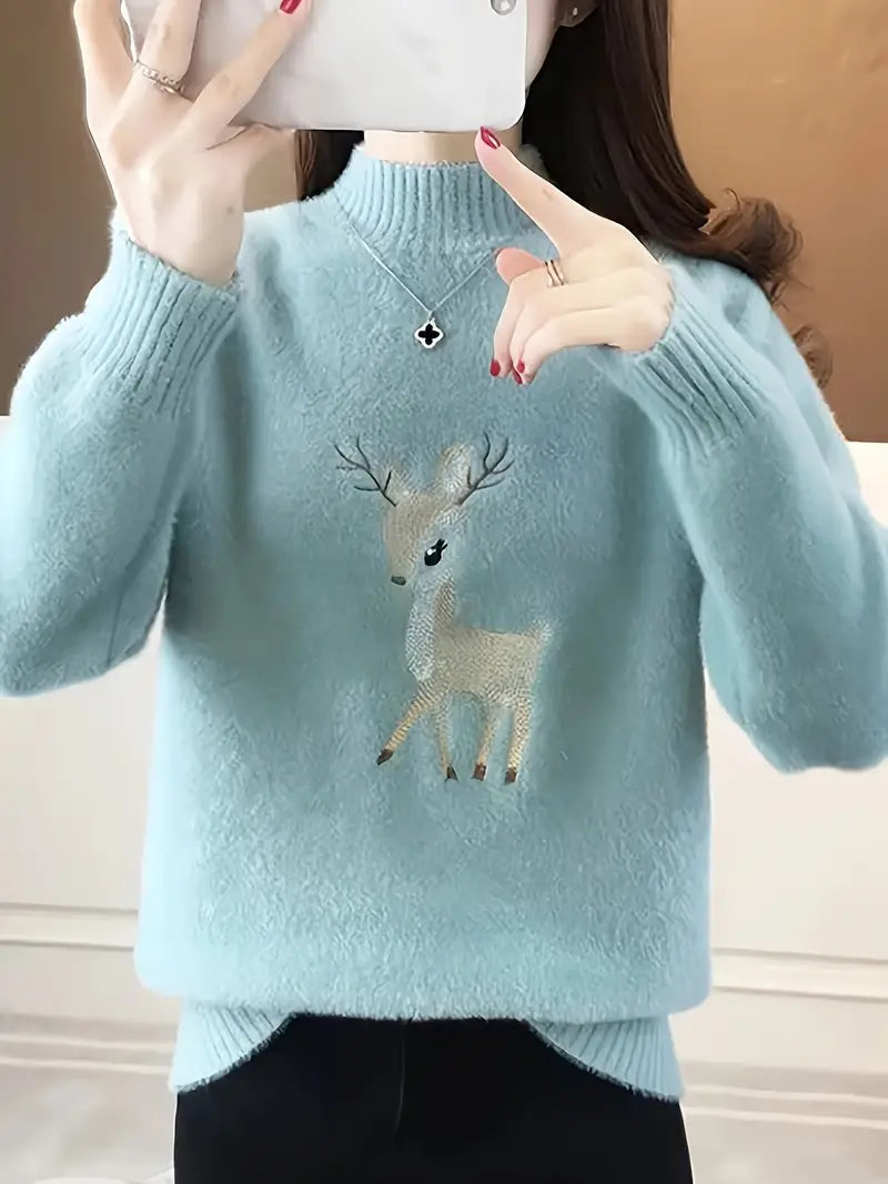 Stilla | Rullekravesweater I Bomuld
