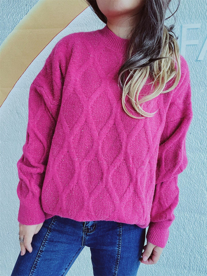 Stilla | Klassisk Pullover med Rund Halsudskæring og Lange Ærmer