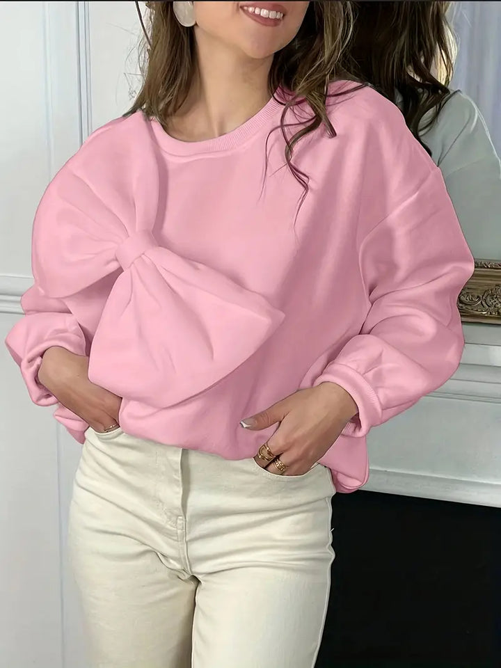 Stilla | Overdimensionerede bomulds sweater med knude