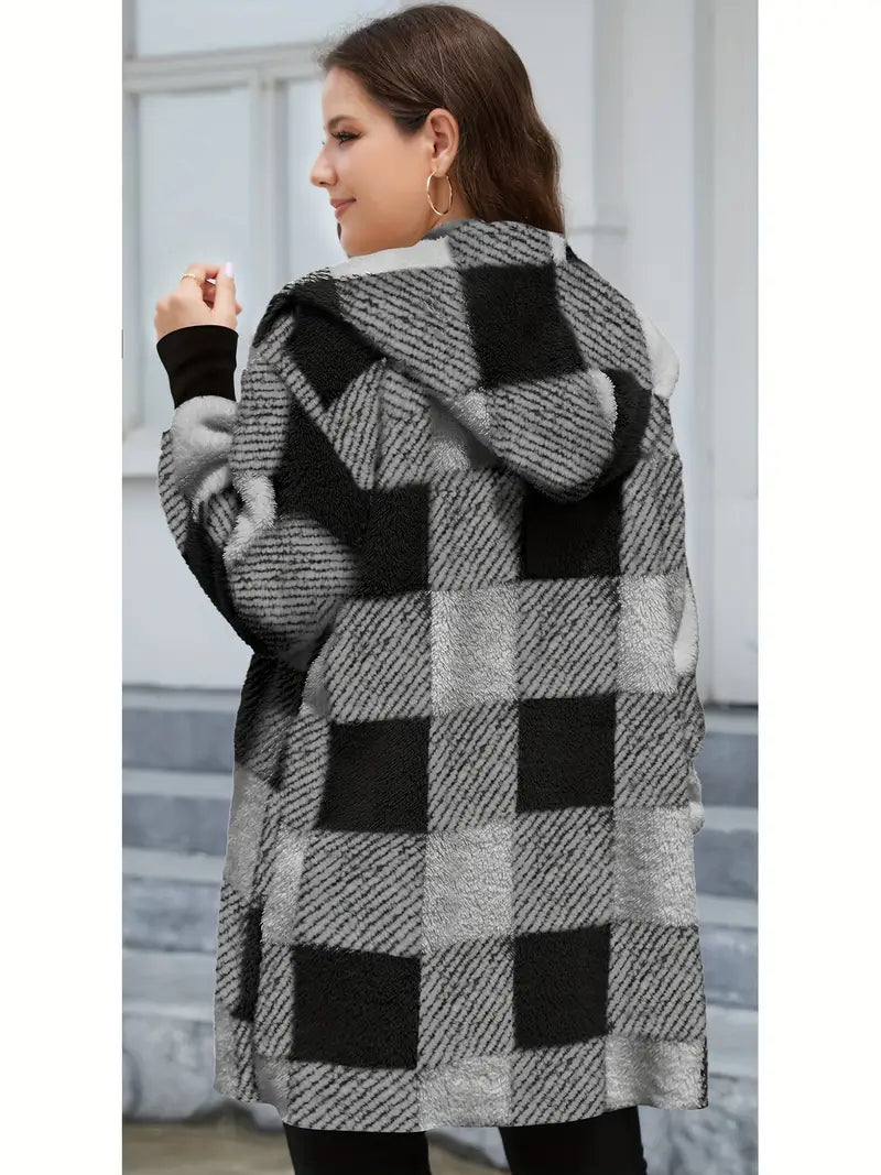 Stilla | Blød Fleece Hættepullover Cardigan