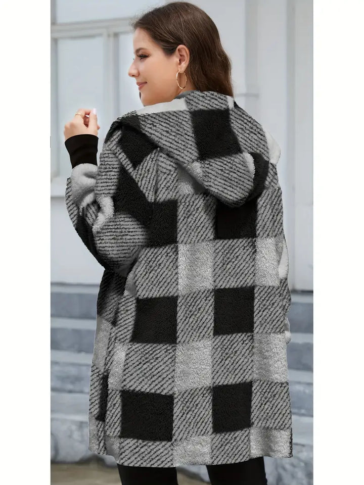 Stilla | Blød Fleece Hættepullover Cardigan