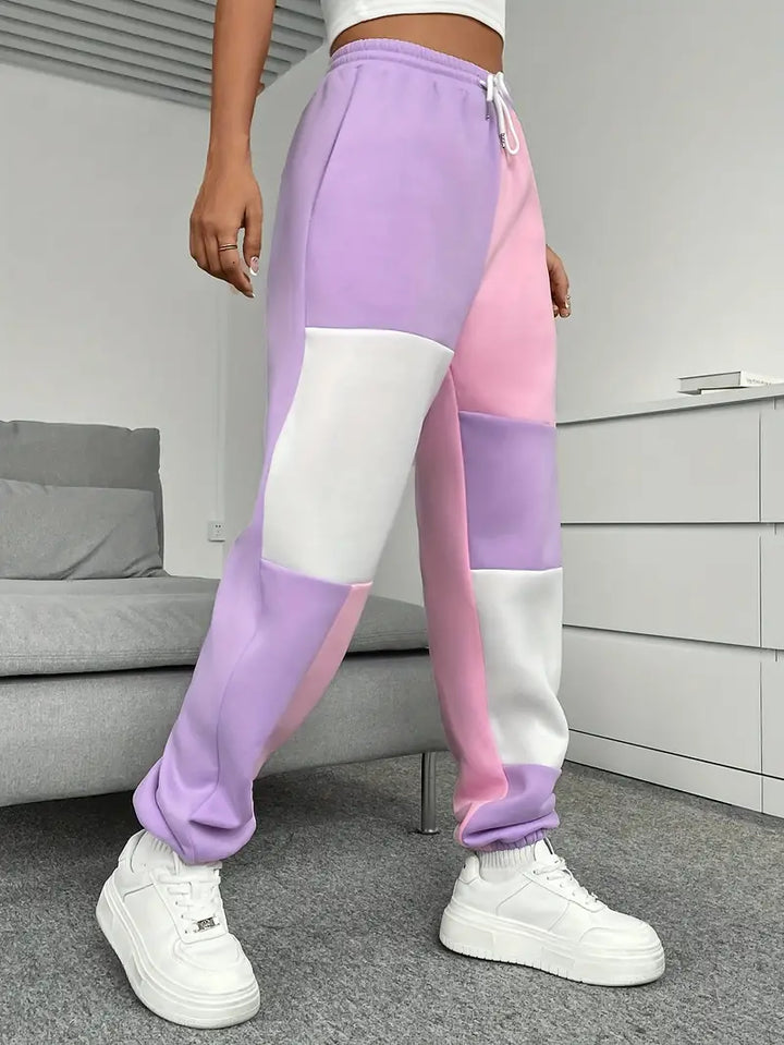 Stilla | Elegant Joggingbukser Til Kvinder Med Color-block-design