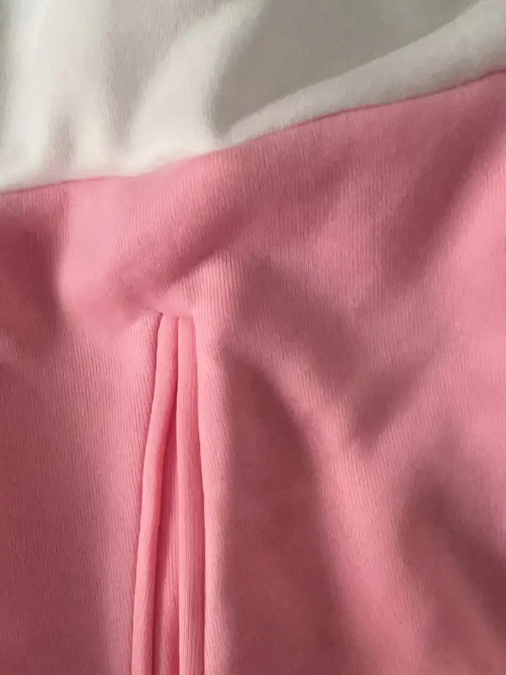 Stilla | Elegant Hættebluse Colorblock Afslappet Med Lange Ærmer