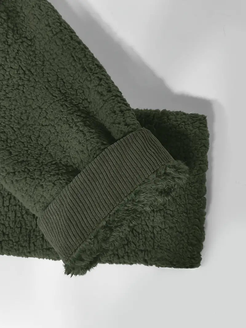 Stilla | L fluffy teddyjakke