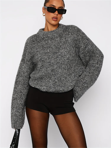 Stilla | Elegant Sweater Med Skulderfrie Ærmer