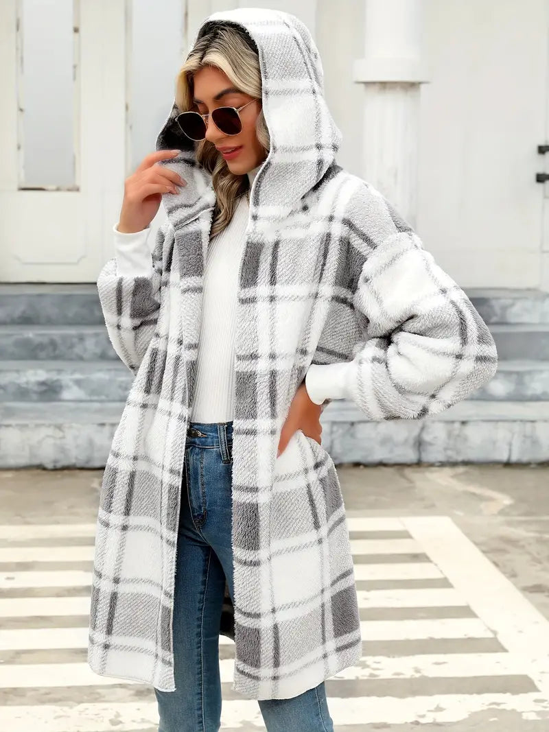 Stilla | Blød Fleece Hættepullover Cardigan
