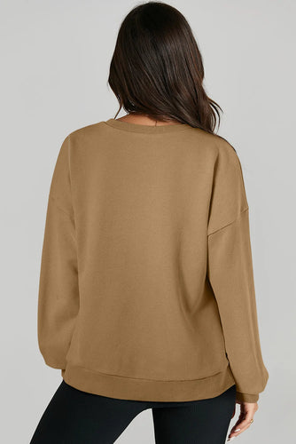 Stilla | Sweatshirt med lange ærmer og rund halsudskæring Oppe og Nede
