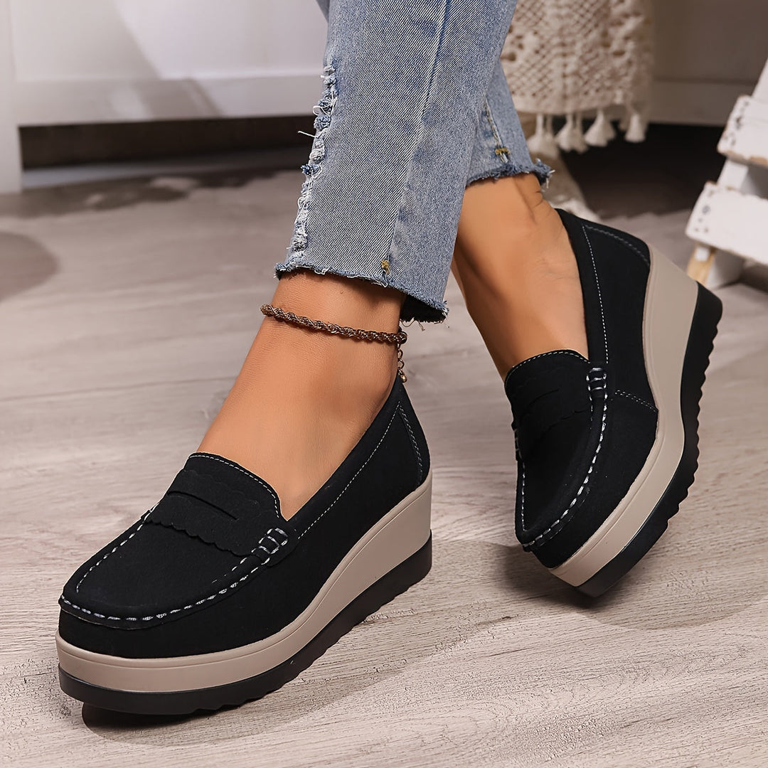 Stilla | Ensfarvet Dame Afslappet Loafers