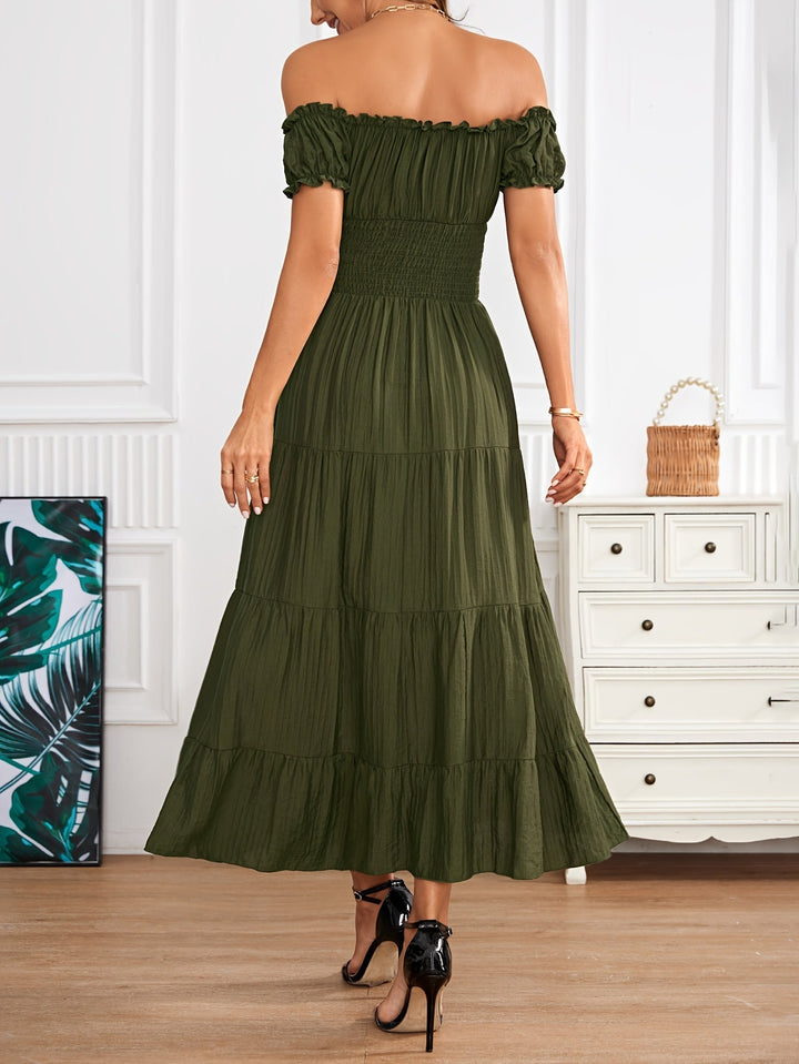 Stilla | Maxi Kjole Med Bare Skuldre