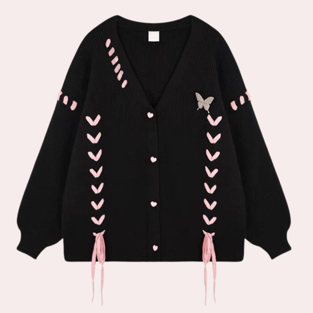 Stilla | Læderagtig og elegant cardigan til damer