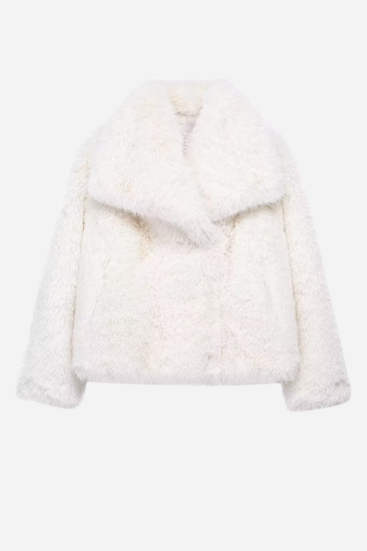 Stilla | Faux-fur-sjal-kravejakke