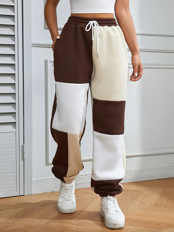 Stilla | Elegant Joggingbuks Med Color Blocking Design