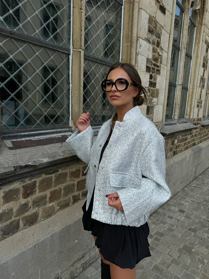 Stilla | Bomber med Glitter