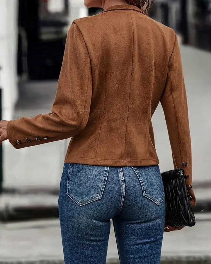 Stilla | Udenkrave udendørs frakke i ensfarvet