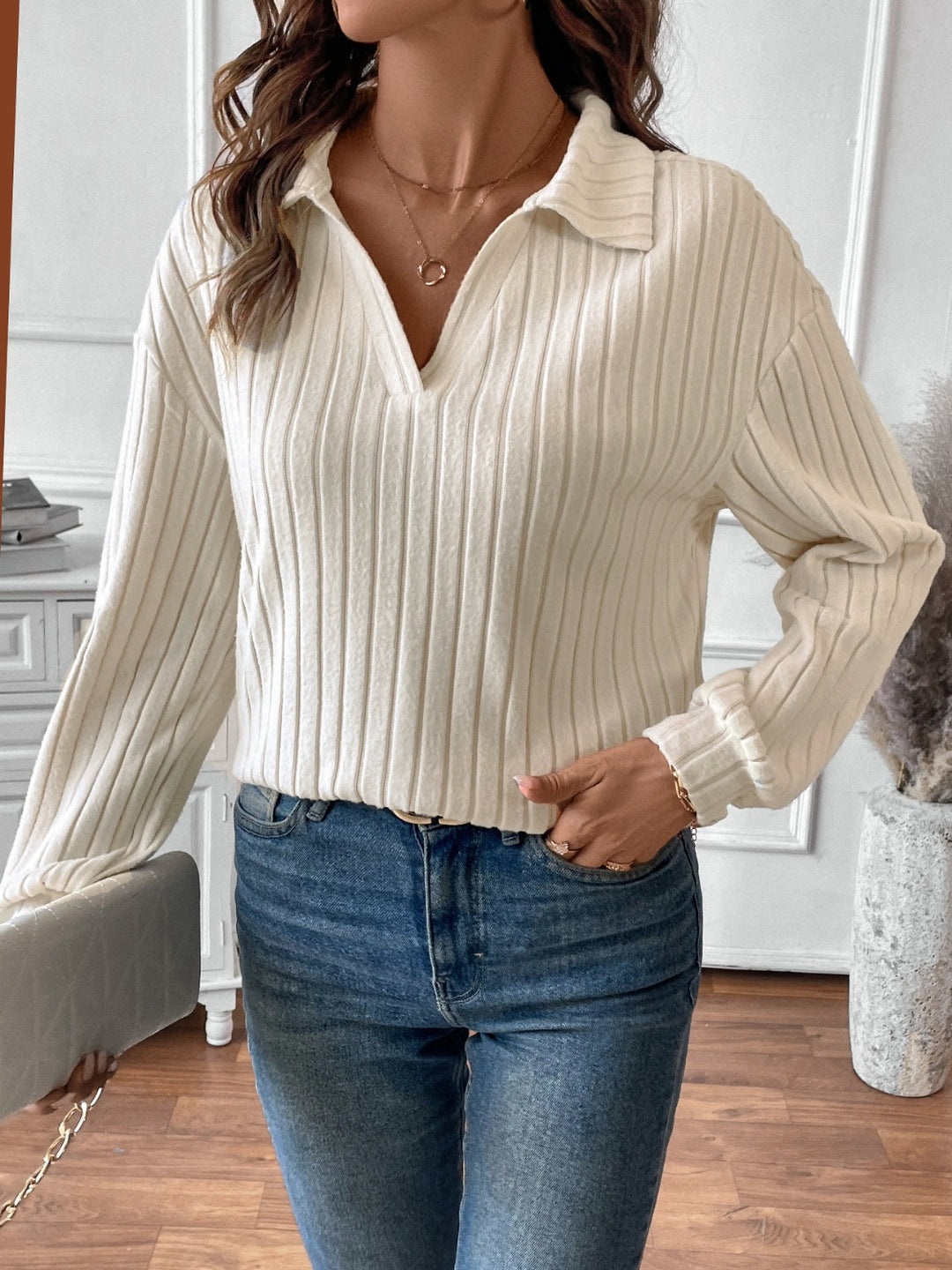 Stilla | Langærmet Ribbet T-shirt Med Johnny Krave