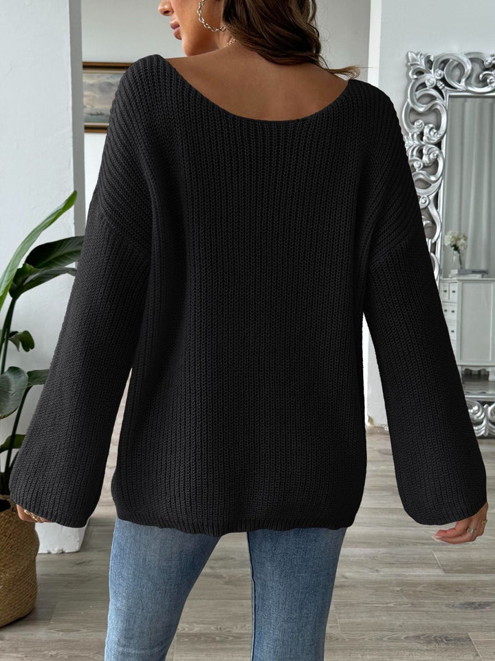 Stilla | Rund halsudskæring sweater med lange ærmer