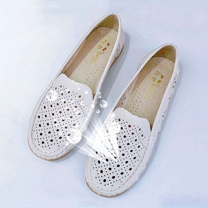 Stilla | Dame Hul Mokkasiner, Åndbare Flade Sko Slip on