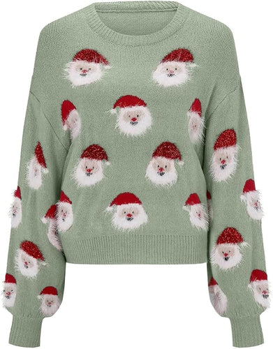 Stilla | Oversized julesweater med julemand motiv