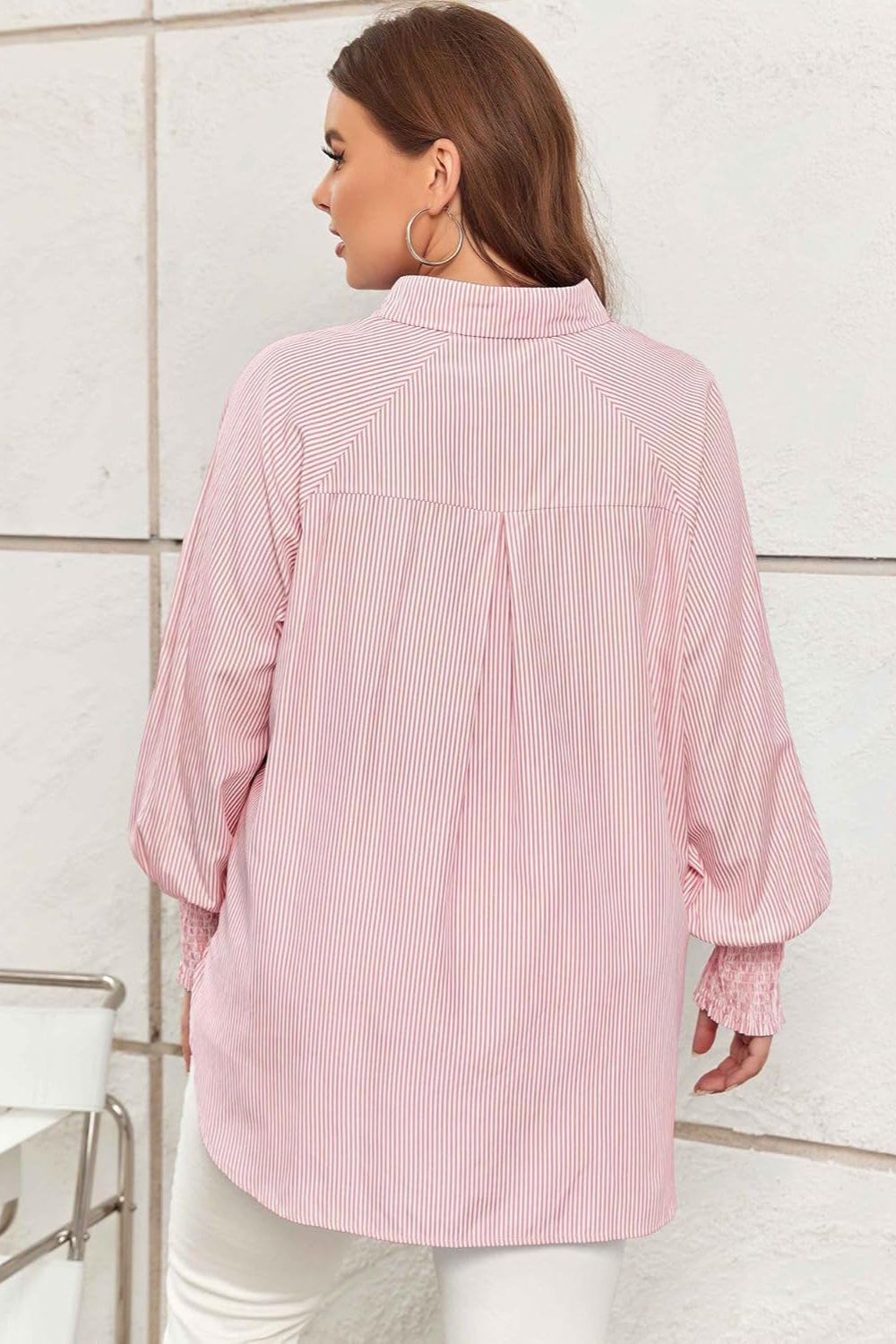 Stilla | Elegant Størrelse Bluse Med Lommer