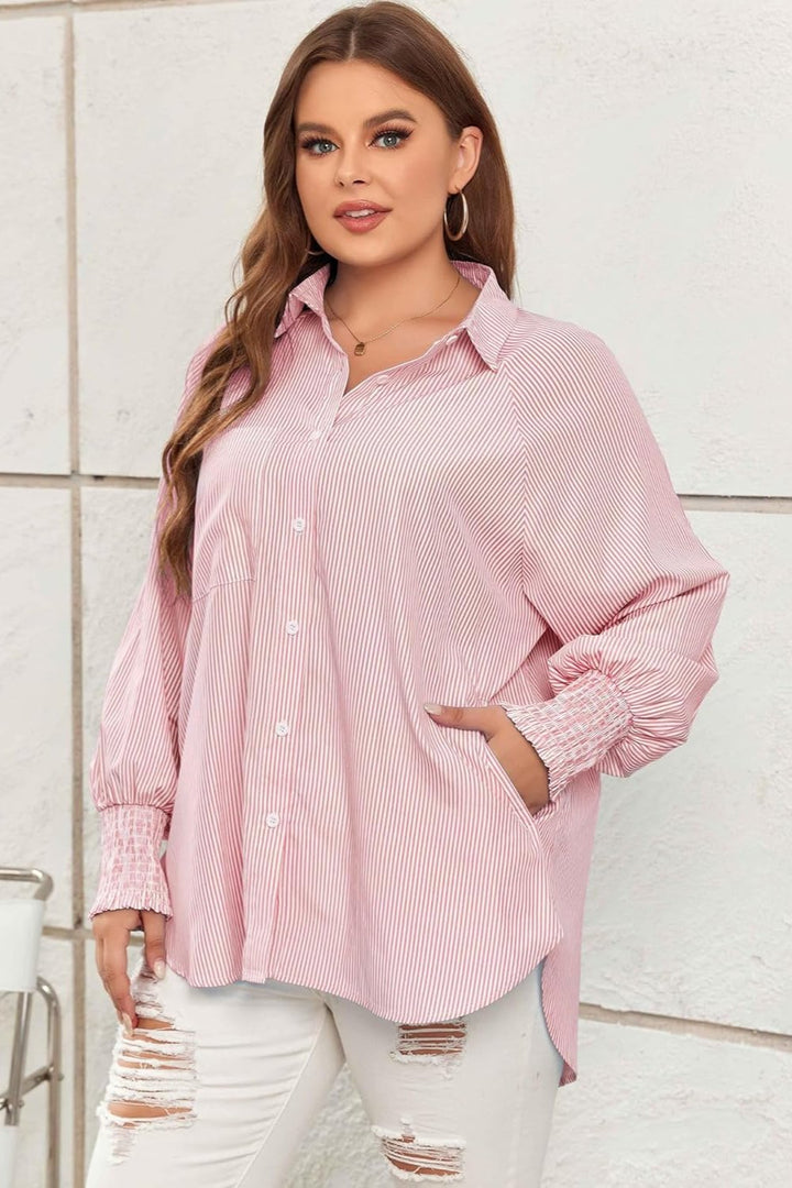 Stilla | Elegant Størrelse Bluse Med Lommer