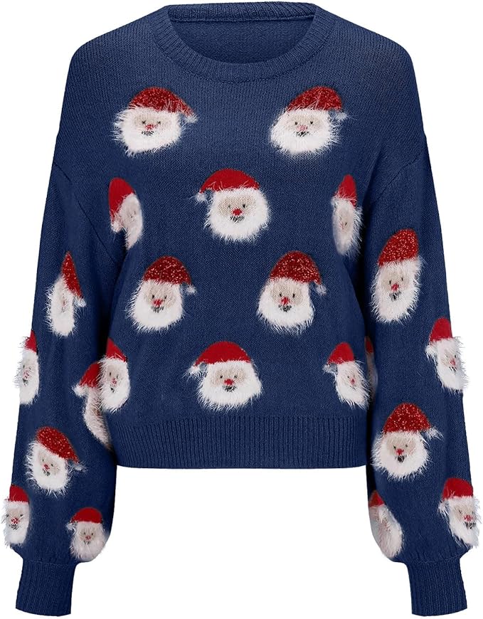 Stilla | Oversized julesweater med julemand motiv