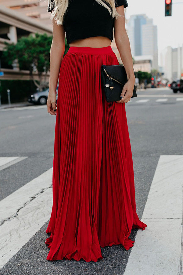 Stilla | for Eternity Plisseret Maxi Nederdel