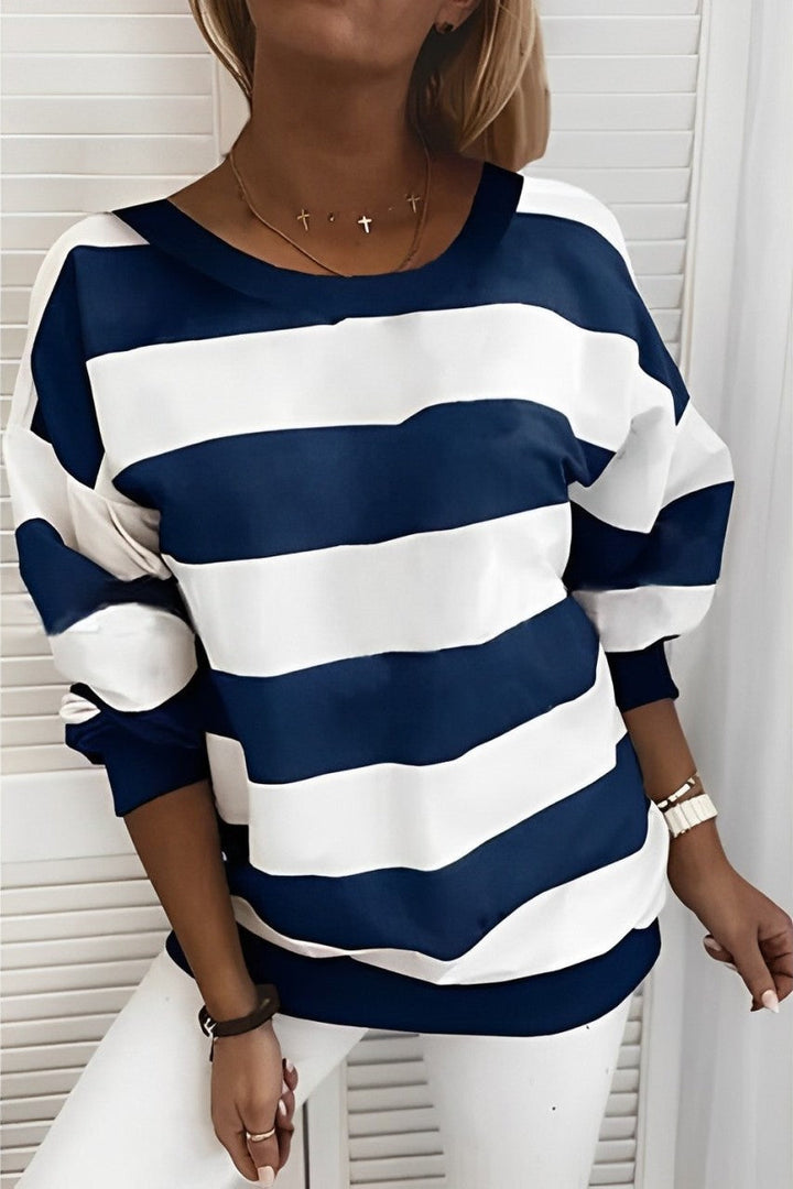 Stilla | Stribet Oversize Skjorte