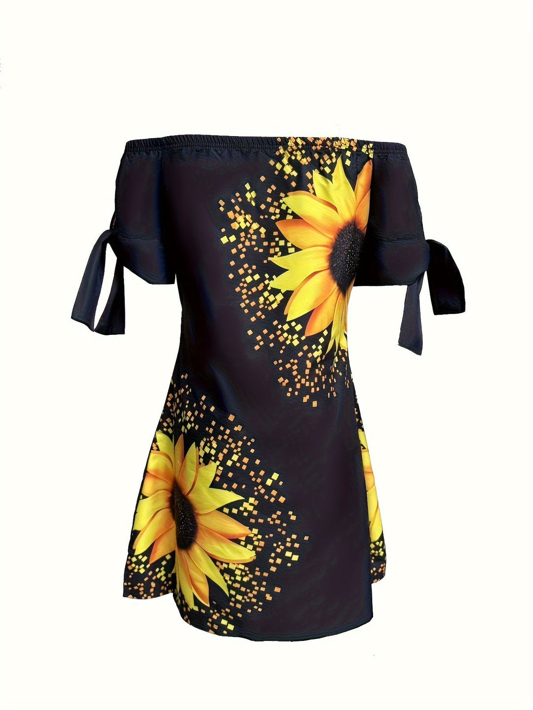 Stilla | Moderne Og Sexet Damekjole Med Blomsterprint På Ét Skulder