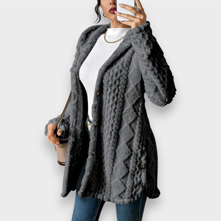 Stilla | Cozy Plush Hættetrøje Cardigan