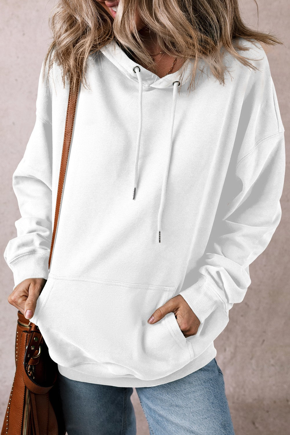 Stilla | Sweatshirt Med Lange Ærmer, Snøre og Lommer
