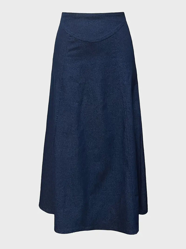Stilla | Lang Udstillet Jeansskørter