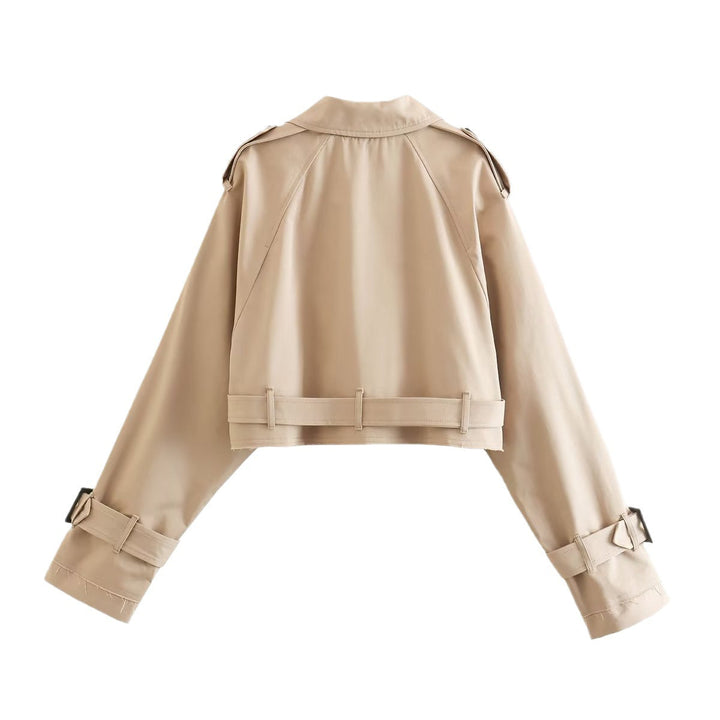 Stilla | Stilfuld kort trenchcoat - Elegant bælte-design