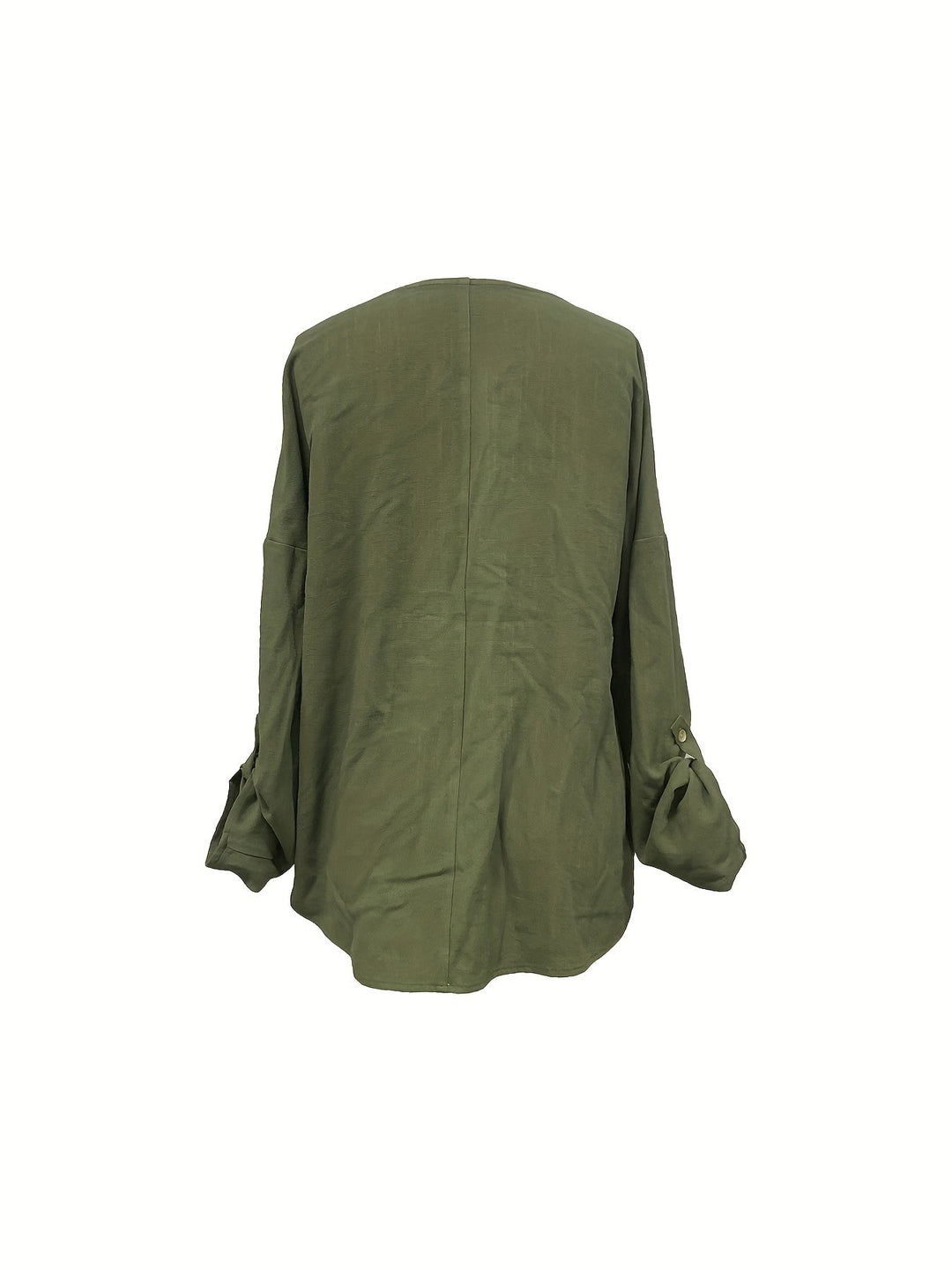 Stilla | Dame Linned Bluse Med Spidse Udskæring