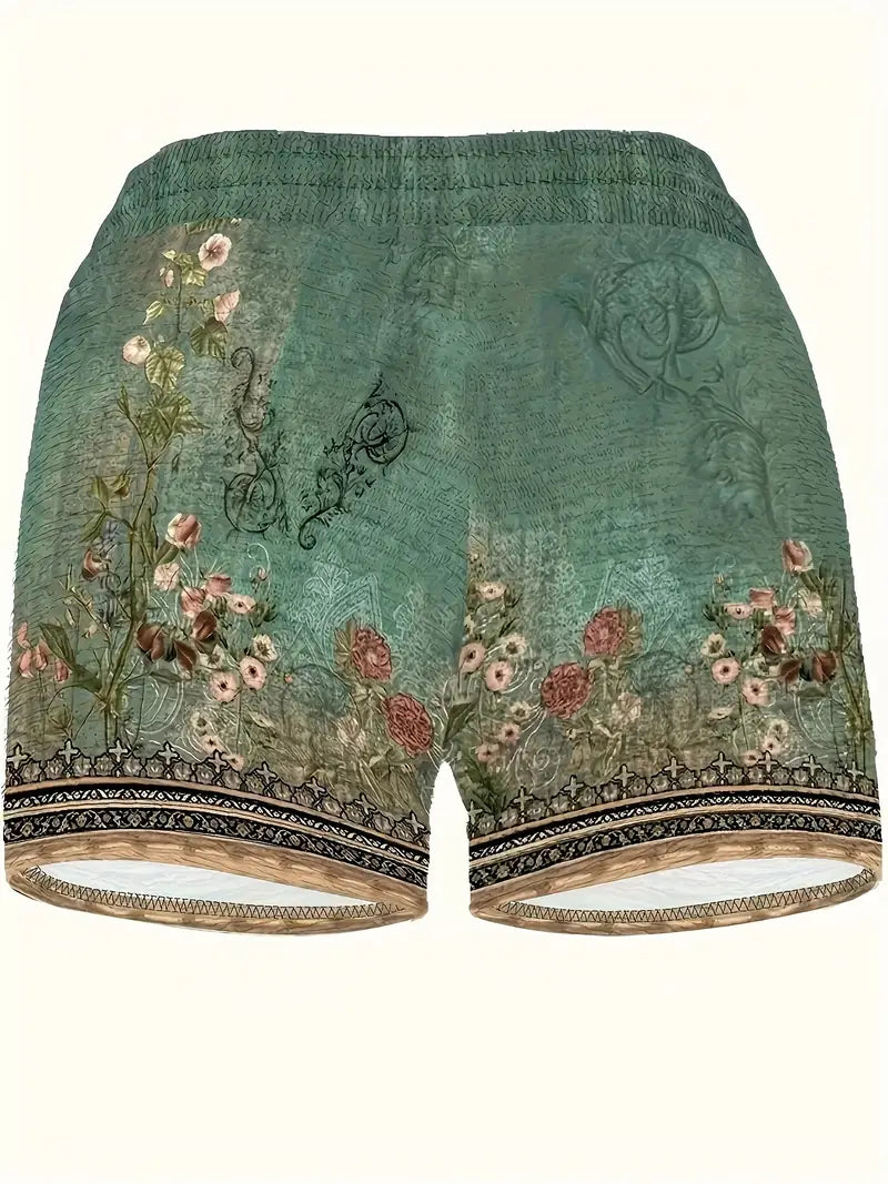 Stilla | Kort med snoretræk Boho stil med blomsterdesign