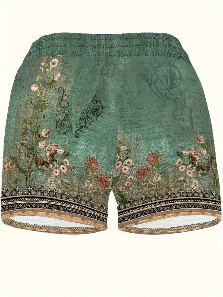 Stilla | Kort med snoretræk Boho stil med blomsterdesign