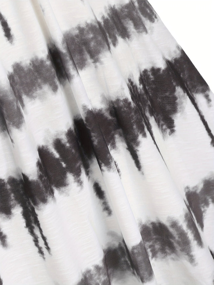 Stilla | Kjole Med Tie Dye Print
