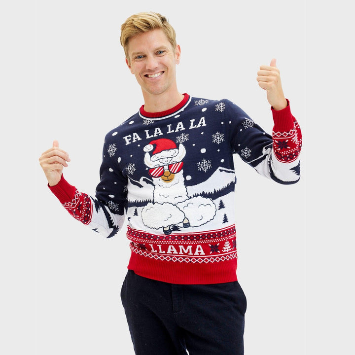 Stilla | Fa La La La Llama Sweatshirt Herre