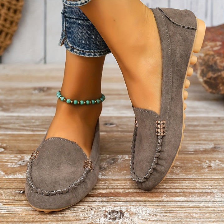 Stilla | Loafers Med Metalisk Element Komfortable Slips on Sko, Lette Og Fashionable