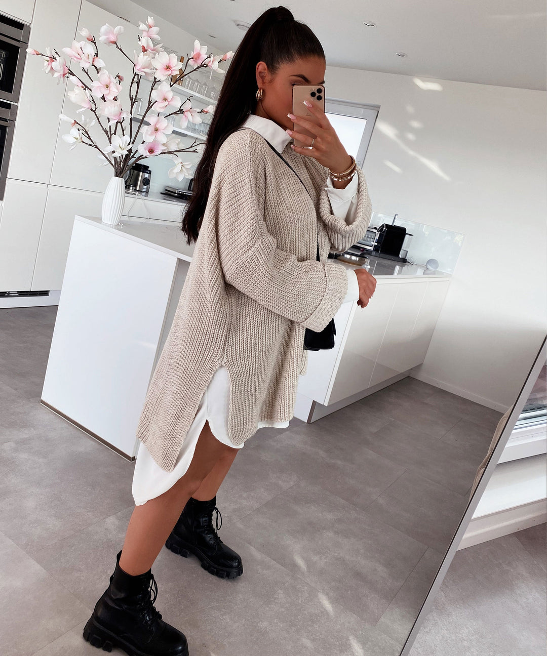 Stilla | Cozy Oversized Strik Sweater I Blød Beige