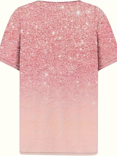 Stilla | Linned T-Shirt Til Damer Afslappet Skjorte Med Korte Ærmer, Grafisk Tryk Og Knaplukning