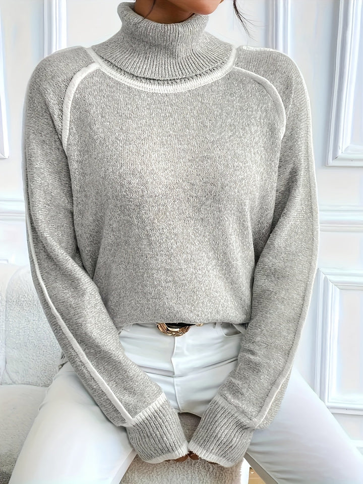 Stilla | Løs Pullover Med Rullekrave Til Damer
