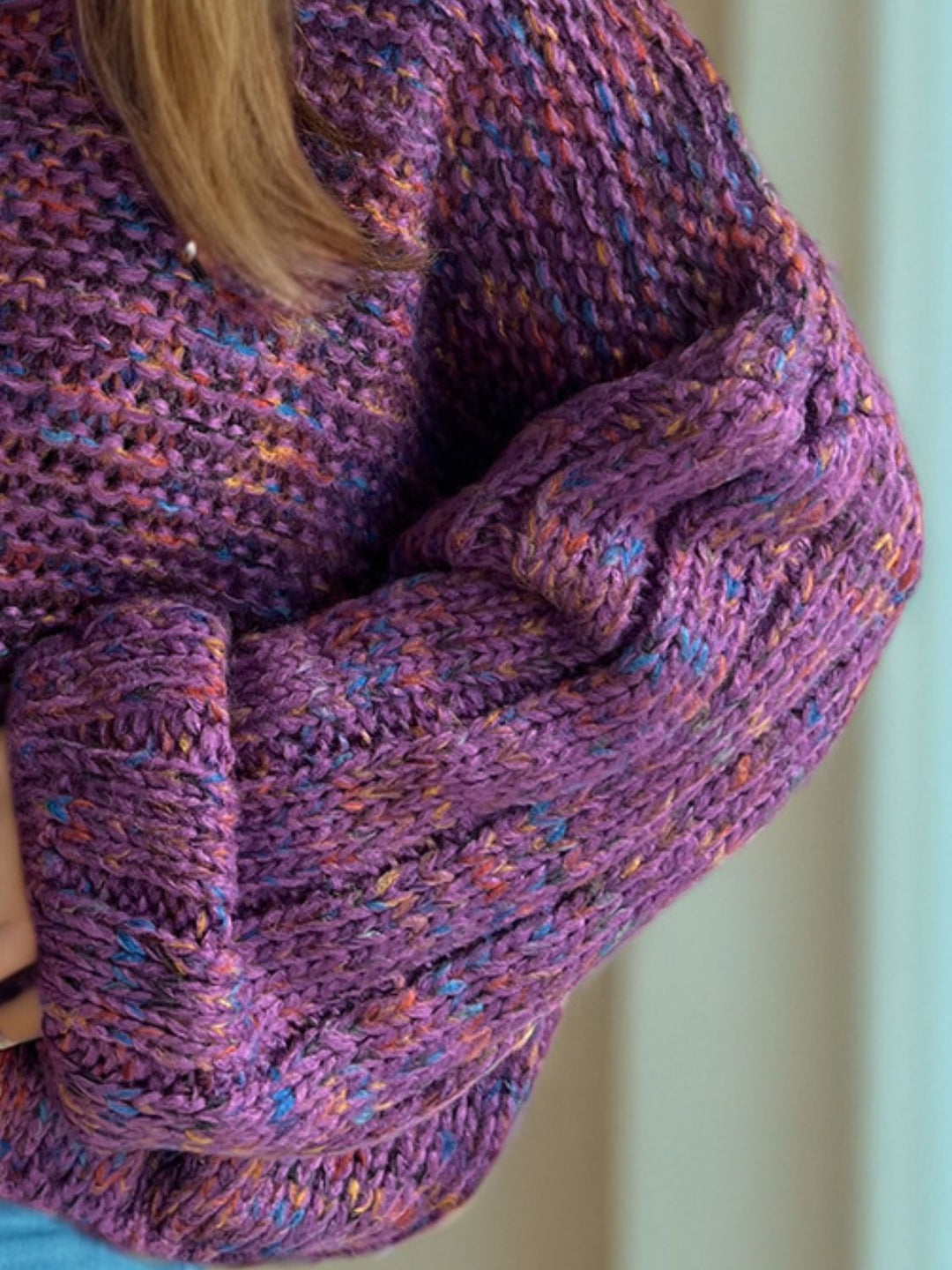 Stilla | Pullover med lange ærmer og dybe skuldre