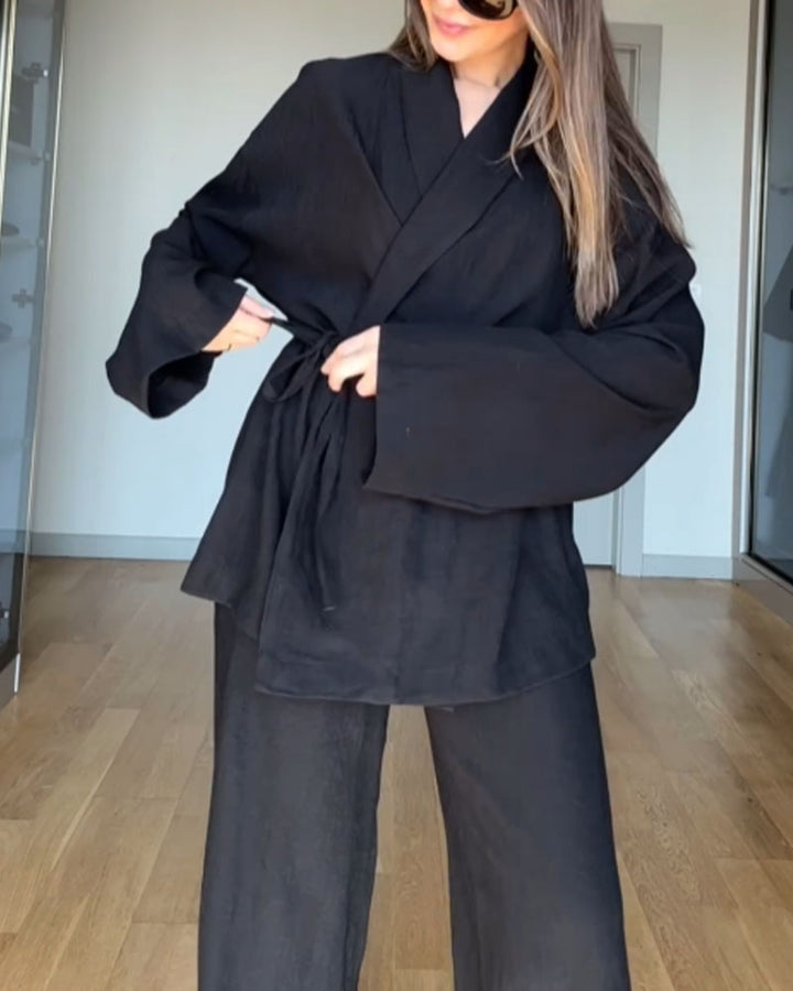 Stilla | Komfortabelt Kimono Sæt