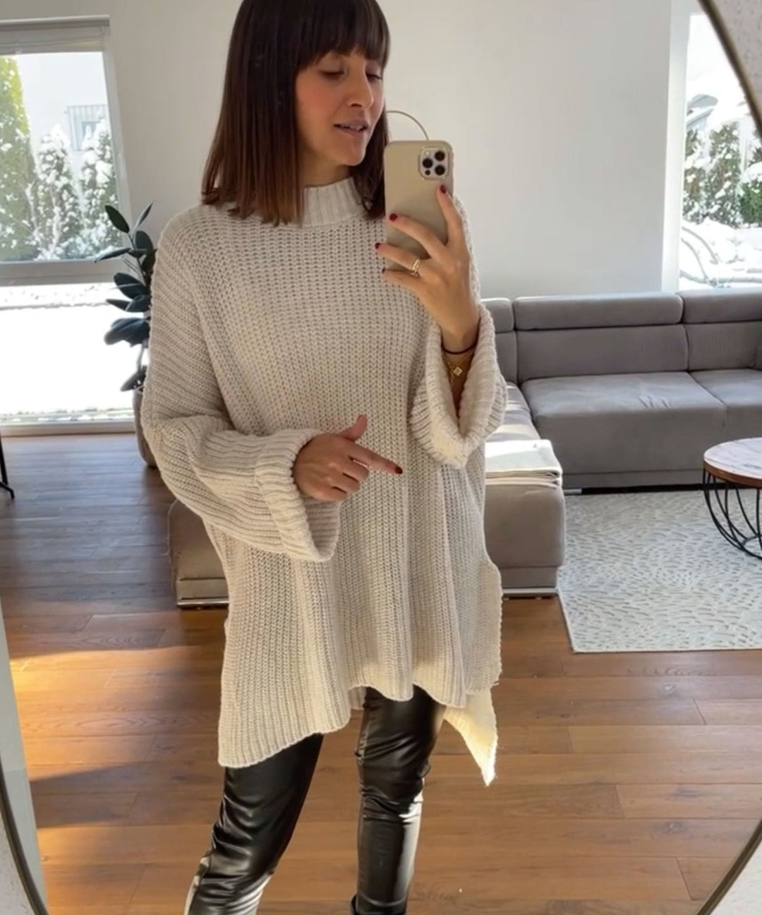 Stilla | Cozy Oversized Strik Sweater I Blød Beige